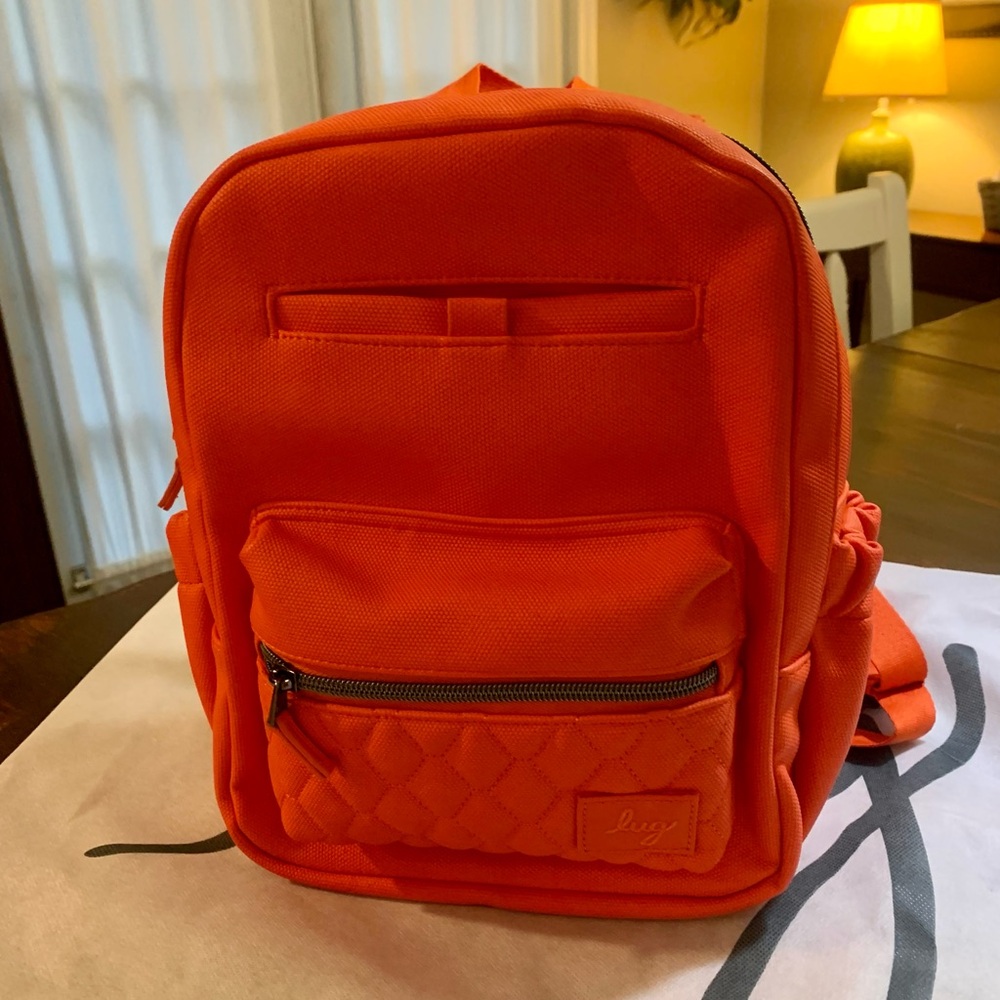 lug matte lux volley mini backpack NWOT-Papaya